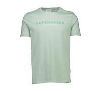 Lindbergh Relaxed Fit T-Shirt Rundhals Pastel Green, Einfarbig