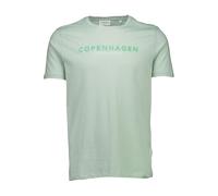 Lindbergh Relaxed Fit T-Shirt Rundhals Pastel Green, Einfarbig