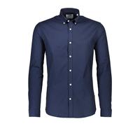 Businesshemd LINDBERGH "Lindbergh Oxford-Hemd" Gr. M, Normalgrößen, blau (navy mix) Herren Hemden (90899461-M) navy mix