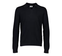 Lindbergh Slim Fit Longsleeve Poloshirt dunkelblau, Einfarbig