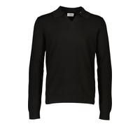 Lindbergh Slim Fit Longsleeve Poloshirt schwarz, Einfarbig