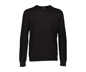Lindbergh Slim Fit Pullover schwarz, Einfarbig