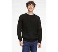 Strickpullover LINDBERGH "Lindbergh Strickpullover", Herren, Gr. L, schwarz, Obermaterial: 80% Lammwolle, 20% Nylon, Rundhals, Pullover (57550715-L) schwarz