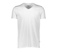 Lindbergh Slim Fit T-Shirt V-Ausschnitt weiss, Einfarbig