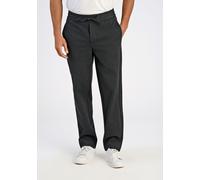 Jogginghose LINDBERGH, Herren, Gr. XXL, N-Gr, grau (dk grau mix), Web, Obermaterial: 75% Polyester, 22% Viskose, 3% Elasthan, unifarben, lang, Hosen, mit elastischem Bund mit Kordelzug (38731902-XXL)