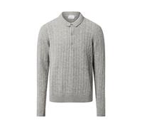 Lindbergh Strick-Pullover mit Lammwoll-Anteil Herren hellgrau, L
