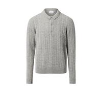 Lindbergh Strick-Pullover mit Lammwoll-Anteil Herren hellgrau, XL