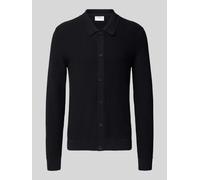 Lindbergh Strickjacke mit Knopfleiste in Black, Größe S