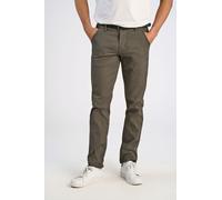 Lindbergh Regular Fit Chino mit Gürtel in Oliv, Größe 30/34