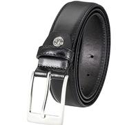 LINDENMANN Anzug-Ledergürtel Herren, Anzug-Gürtel Herren 35 mm breit Rindleder schwarz, Farbe/Color:schwarz, Size US/EU:Bundweite 115 cm Gesamtlänge 130 cm W 45.5 XXL