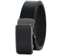 LINDENMANN Automatik-Gürtel Herren Rindleder schwarz, Farbe/Color:schwarz, Size US/EU:Bundweite 110 cm Gesamtlänge 125 cm W 43.3 XL