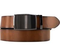 LINDENMANN Leder-Gürtel Herren, Jeans-Gürtel mit Automatik-Koppelschließe 40 mm breit braun, Farbe/Color:braun, Size US/EU:Bundweite 120 cm Gesamtlänge 135 cm W 47.5 XXL
