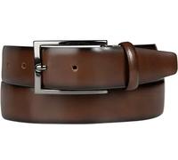 Lindenmann Gürtel Herren Glattleder braun, 90 CM (32 INCH)