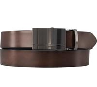 Lindenmann Gürtel Herren Glattleder braun, 95 CM (33 INCH)