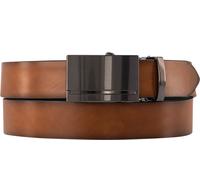 Lindenmann Gürtel Herren Glattleder braun, 95 CM (33 INCH)