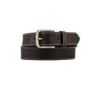 Lindenmann Gürtel Herren Glattleder schwarz, 120 CM (38 INCH)