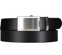 LINDENMANN Leder-Gürtel Automatik Herren, Automatik Gürtel Herren 32 mm breit Rindleder schwarz, Farbe/Color:schwarz, Size US/EU:Bundweite 130 cm Gesamtlänge 145 cm W 51 XXXL