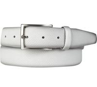 LINDENMANN Leder-Gürtel Herren 35 mm Vollrindleder weiss, Farbe/Color:weiss, Size US/EU:Bundweite 95 cm Gesamtlänge 110 cm W 37.5 L