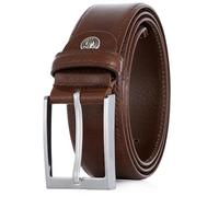 LINDENMANN Gürtel Herren Ledergürtel Herren Gürtel Herren, Rindledergürtel XL bombiert, in 3 Farben, schwarz/mogano/weiss, Größe/Size:Bundweite 105 cm Gesamtlänge 120 cm W 41.3 XL, Farbe/Color:braun