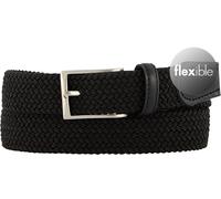 Lindenmann Gürtel Herren Textil Schwarz, 130 CM (40 INCH)