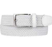 Lindenmann Gürtel Herren Textil weiß, 100 CM (34 INCH)