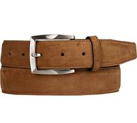 Lindenmann Gürtel Herren Veloursleder braun, 115 CM (37 INCH)