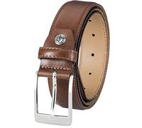 LINDENMANN Herren-Gürtel Anzug, Ledergürtel Herren Anzug 35 mm breit, Anzug-Gürtel Herren, Vollleder Gürtel Herren, Farbe/Color:braun, Size US/EU:Bundweite 105 cm Gesamtlänge 120 cm W 41.5 XL