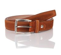 Lindenmann Gürtel Herren Veloursleder cognac, 100