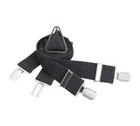 LINDENMANN Hosenträger Herren schwarz X-Form elastisch und längenverstellbar Made in Germany, Größe/Size:120, Farbe/Color:schwarz