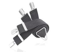 LINDENMANN Hosenträger Herren X-Form, Größe/Size:120, Farbe/Color:grau