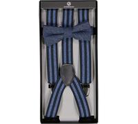 Lindenmann Hosenträger + Schleife Herren blau, 120