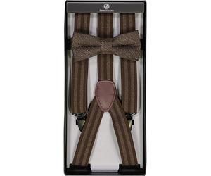 Lindenmann Hosenträger + Schleife Herren braun, 120