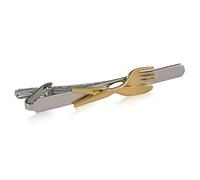 LINDENMANN Krawattenklammer Krawattennadel Messer + Gabel