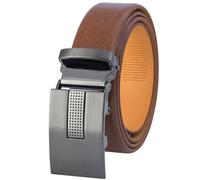 LINDENMANN Herren Ledergürtel / Herren Gürtel Automatik, Rindleder, cognac, Größe / Size:100, Farbe / Color:braun