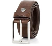 LINDENMANN Leder-Gürtel Herren 40 mm breit, Gürtel Herren Vollleder mogano, Größe/Size:145