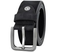 Lindenmann Gürtel Herren Leder schwarz, 105 CM (35 INCH)