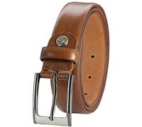 LINDENMANN Leder-Gürtel Herren, Anzug-Gürtel Herren 30 mm breit, Gürtel Herren, Rindledergürtel cognac, Farbe/Color:braun, Size US/EU:Bundweite 105 cm Gesamtlänge 120 cm W 41.5 XL