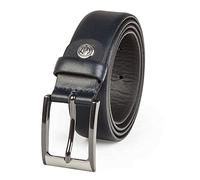 LINDENMANN Leder-Gürtel Herren, Anzug-Gürtel Herren 30 mm breit, Gürtel Herren, Rindledergürtel marine, Farbe/Color:blau, Size US/EU:Bundweite 115 cm Gesamtlänge 130 cm W 45.5 XXL