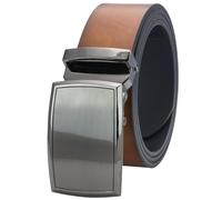 LINDENMANN Leder-Gürtel Herren Automatik 40 mm Rindleder cognac, Farbe/Color:braun, Size US/EU:Bundweite 120 cm Gesamtlänge 135 cm W 47.2 XXL