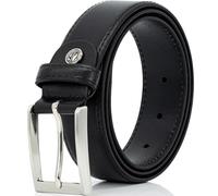 LINDENMANN LM Gürtel Herren Vollledergürtel aus Rindleder, 35 mm breit und 3,8 mm stark, kürzbar, Gürtel, Ledergürtel, Klassik-Gürtel, XXL, schwarz, Größe / Size:140