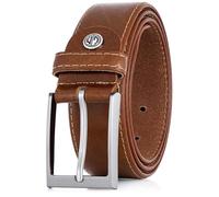 LINDENMANN LM Rindleder-Gürtel Echt Leder-Gürtel Herren/Vollleder-Gürtel Herren, Klassik-Gürtel XXL, cognac