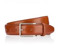 LINDENMANN Premium Gürtel Handmade in EU 35 mm cognac, Farbe/Color:braun, Size US/EU:Bundweite 110 cm Gesamtlänge 125 cm W 43.3 XL