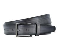 LINDENMANN Premium Handmade Ledergürtel 35 mm breit anthrazit, Farbe/Color:schwarz, Size US/EU:Bundweite 110 cm Gesamtlänge 125 cm W 43.3 XL