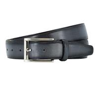 LINDENMANN Premium Handmade Ledergürtel 35 mm breit marine, Größe/Size:95, Farbe/Color:blau