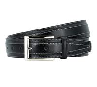 LINDENMANN Premium Handmade Ledergürtel 35 mm breit schwarz, Größe/Size:95, Farbe/Color:schwarz