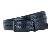 LINDENMANN Premium Handmade Ledergürtel 35 mm dunkelblau, Farbe/Color:blau, Size US/EU:Bundweite 115 cm Gesamtlänge 130 cm W 45.3 XXL