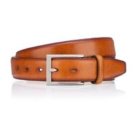 LINDENMANN Premium Ledergürtel Handmade in EU 35 mm cognac, Farbe/Color:braun, Size US/EU:Bundweite 115 cm Gesamtlänge 130 cm W 45.3 XXL