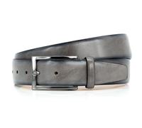 LINDENMANN Premium Ledergürtel Handmade in EU 35 mm grau, Farbe/Color:grau, Size US/EU:Bundweite 115 cm Gesamtlänge 130 cm W 45.3 XXL