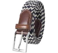 LINDENMANN Textil-Flechtgürtel Herren 35 mm Textilgürtel beige, Farbe/Color:beige, Size US/EU:Bundweite 105 cm Gesamtlänge 120 cm W 41.5 XL