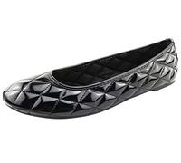Linea Scarpa Damen Mara Klassik Geschlossene Ballerinas Lackoptik gesteppt: Größe: 40 EU | Farbe: Schwarz